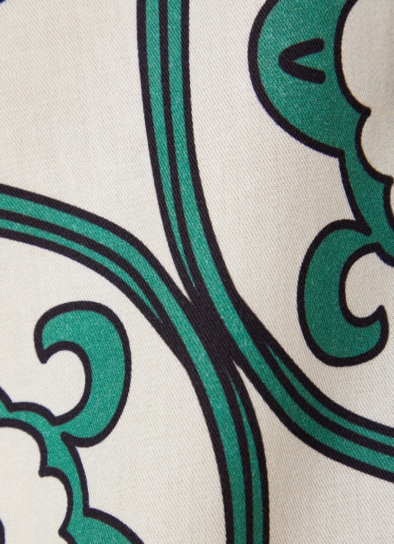 Camisa Les Deux Ornament de corte regular em liocel com estampa gráfica.