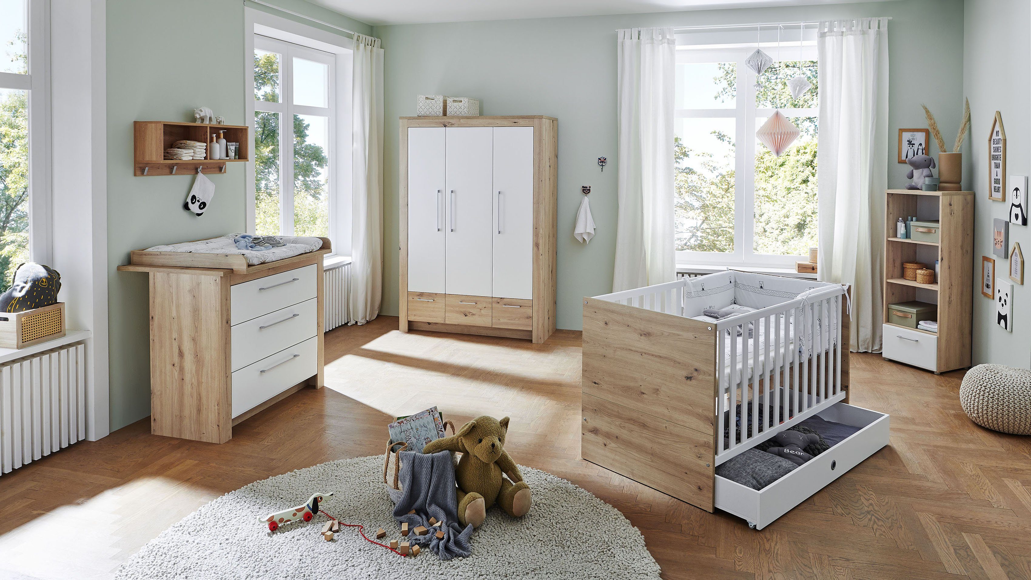 Lüttenhütt Kinderkleiderschrank Fenne Made in Germany, hochwertige Qualität