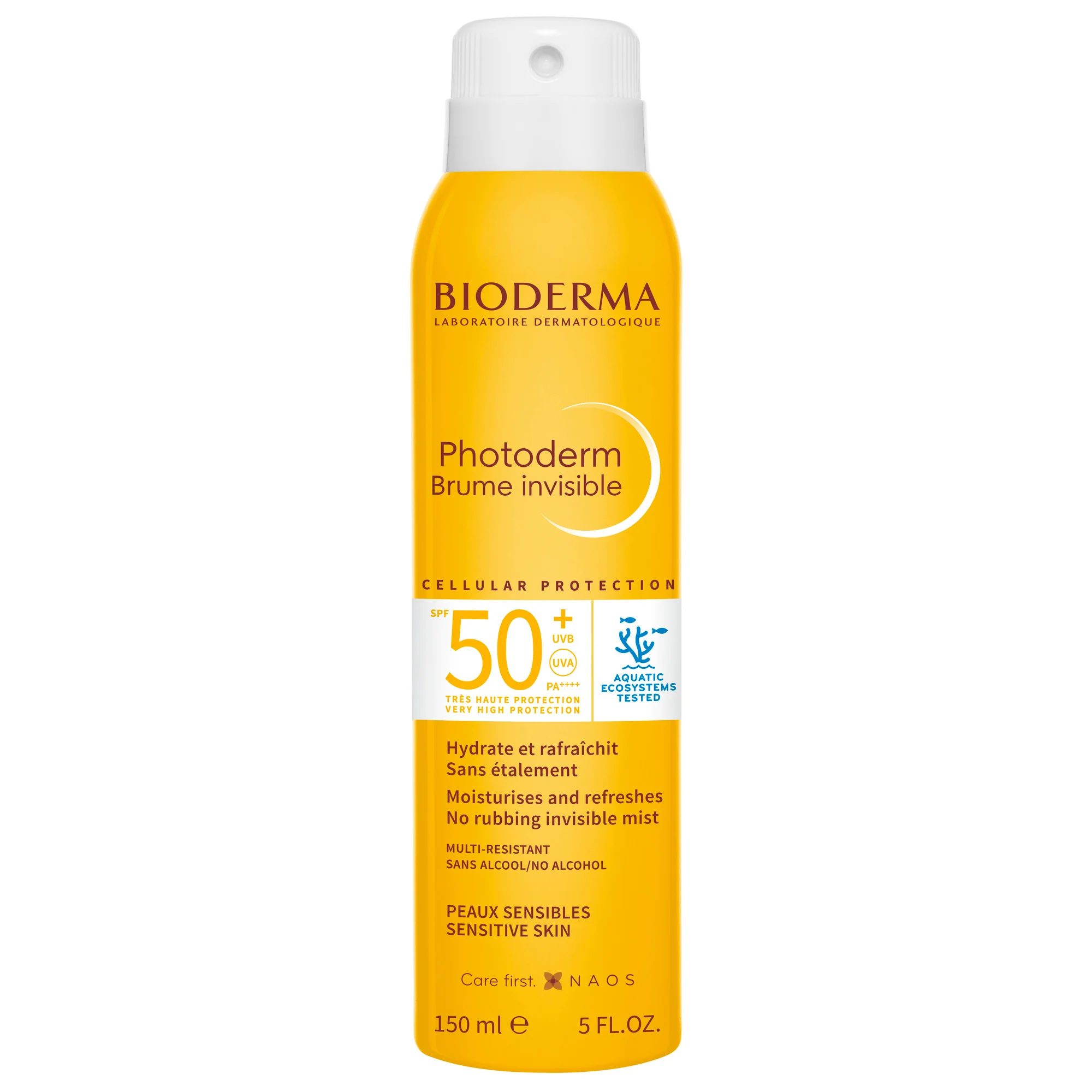 Photoderm Brume Invisible SPF50+ - augstas aizsardzības ķermeņa saules aizsargkrēms, augstas aizsardzības sejas saules aizsargkrēms