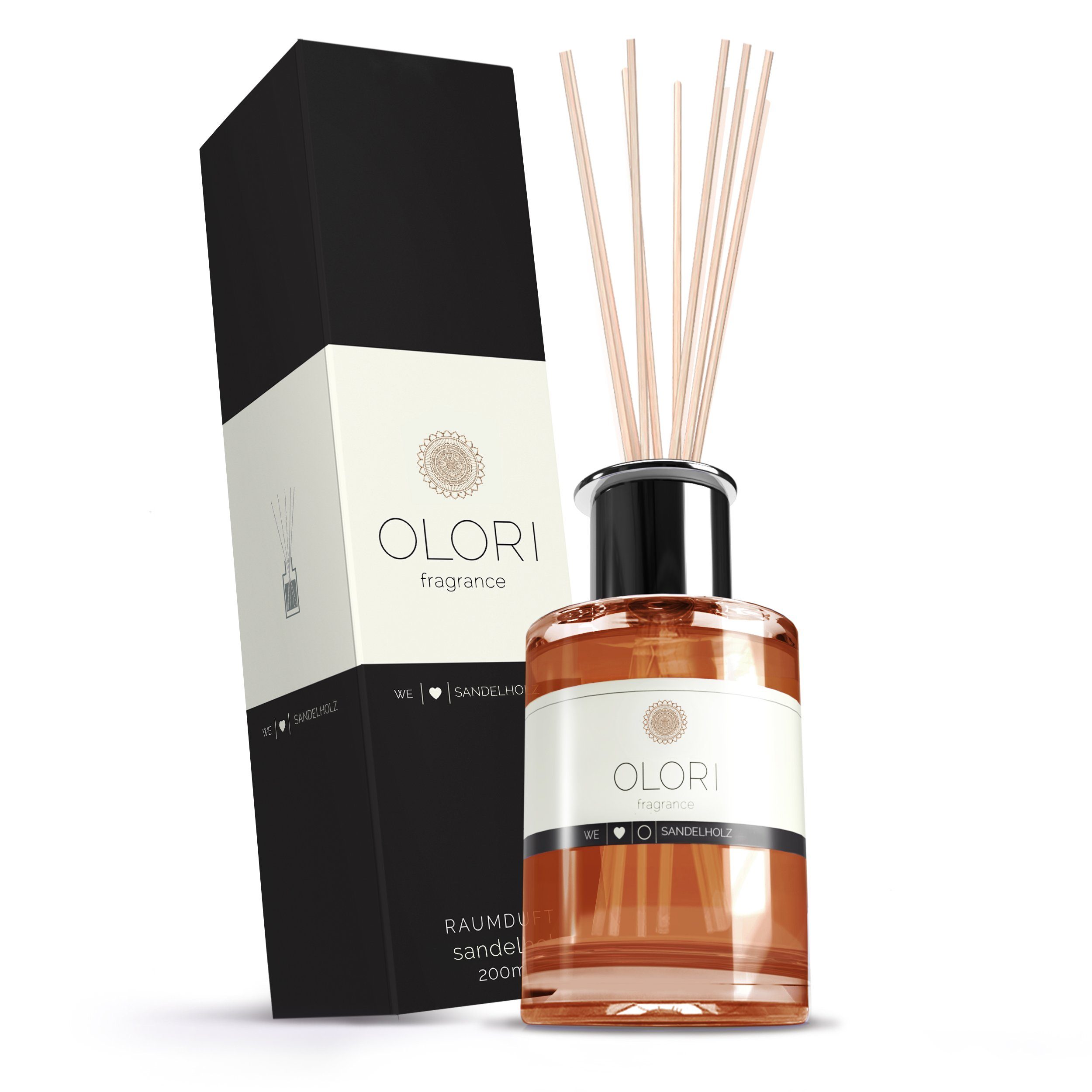 OLORI Raumduft Diffuser I Sandelholz I mit ätherischen Ölen I 200 ml
