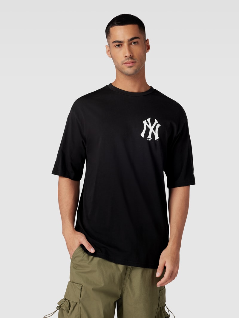 T-Shirt mit Motiv-Print Modell 'FISH GRAPHIC' in schwarz