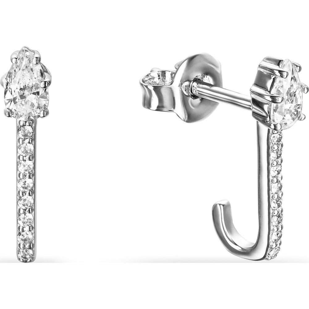 FAVS Boucles d'oreilles à fermoir à poussette 925 Argent Boucles d'oreilles