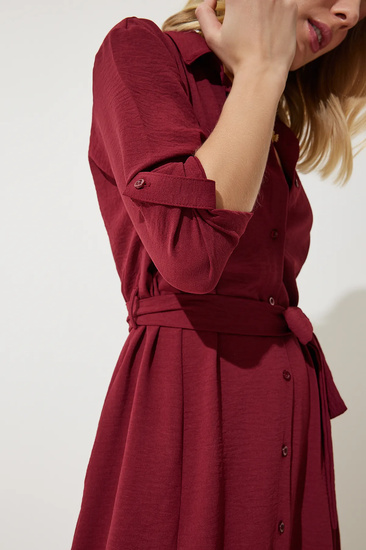 Happiness İstanbul  Kleid - Bordeaux - A-Linie