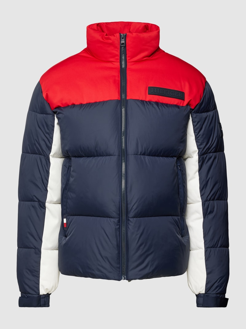 Steppjacke mit Reißverschlusstaschen Modell 'NEW YORK' in marineblau