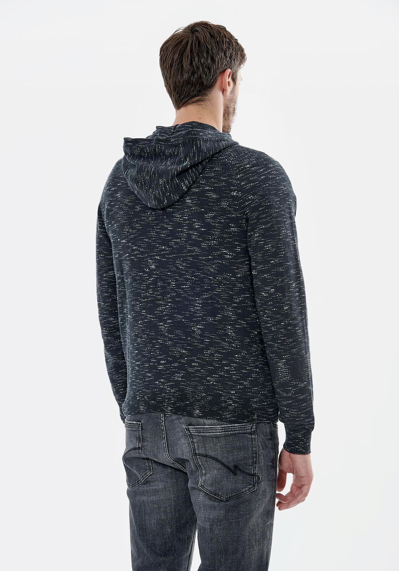 VEER   Gilet bleu marine et blanc homme