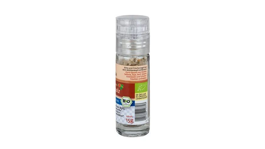 Herbaria Bio Mediterranes Brotzeitsalz bio Mini-Mühle 15 g