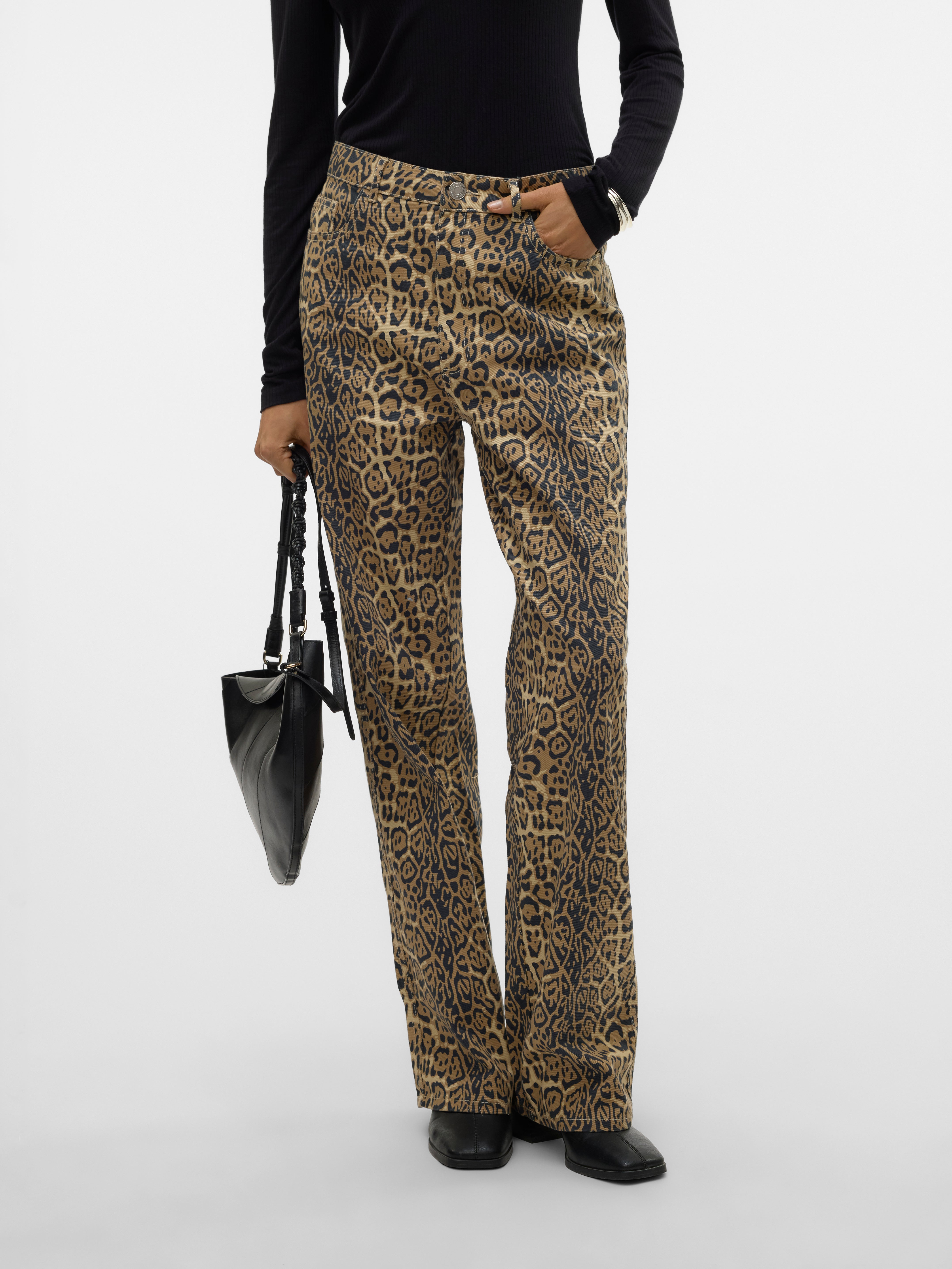 SNTOKEY Niedrige Taille Gerade geschnitten Jeans
