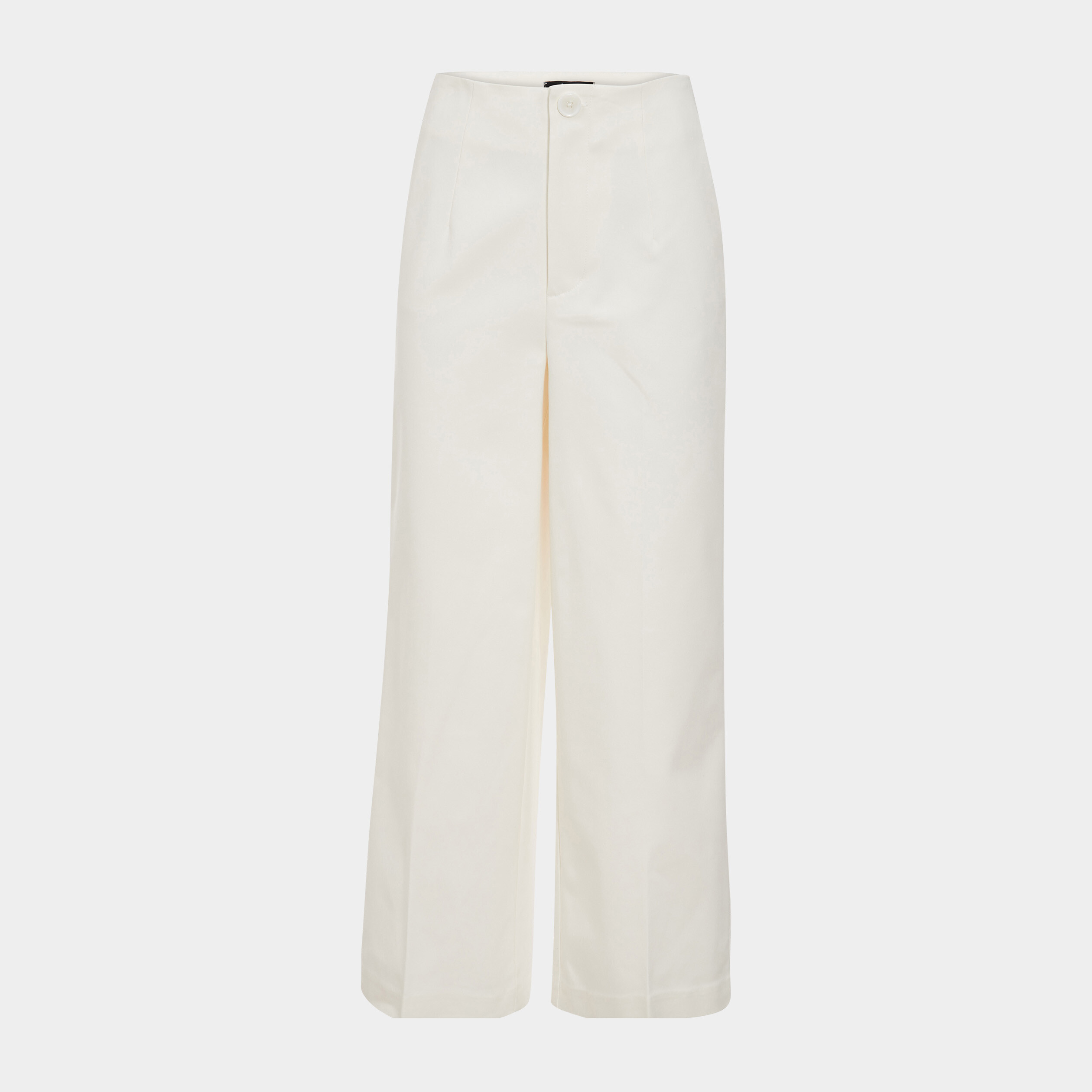 Pantalon city large blanc femme | La Halle