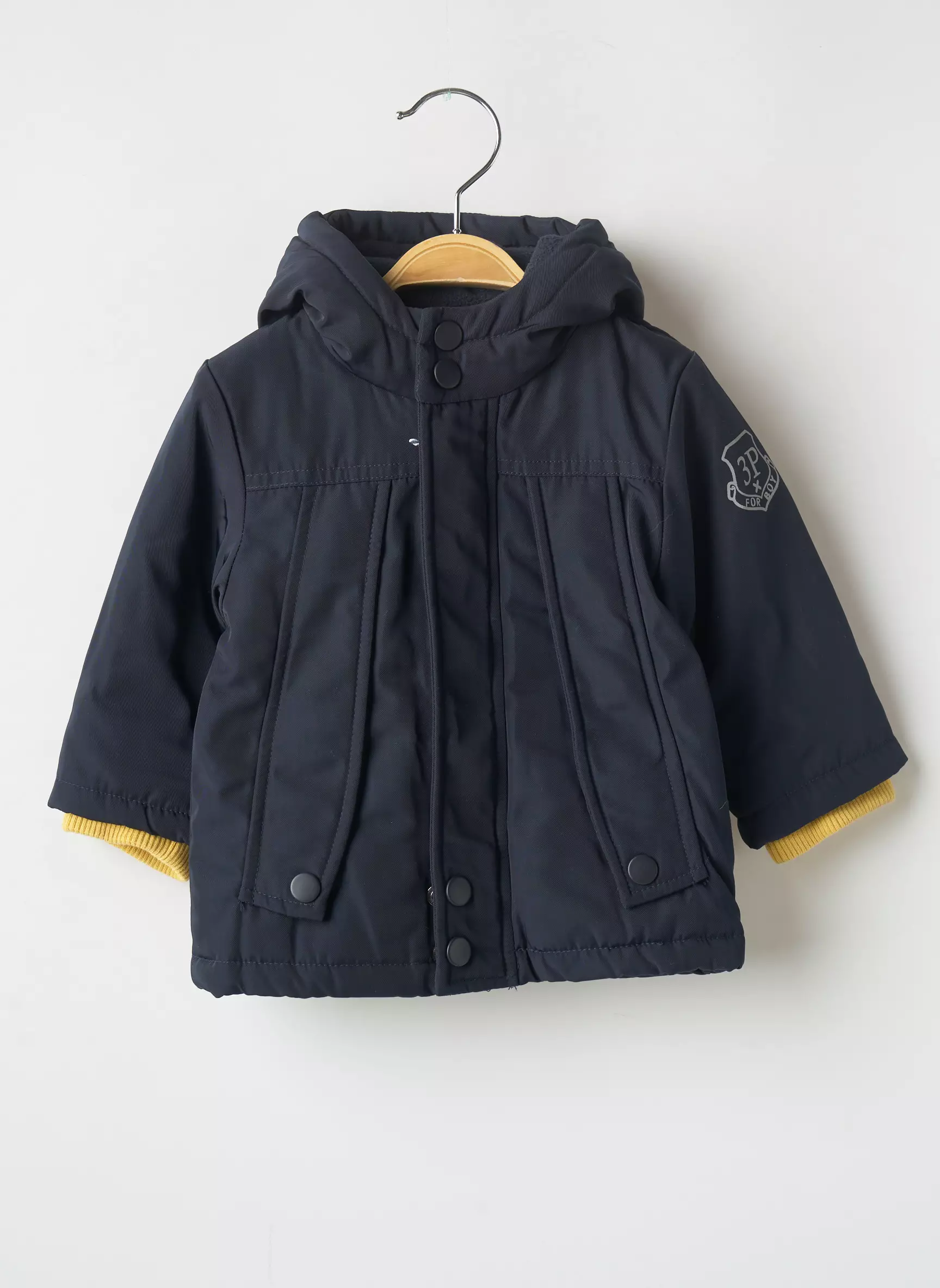 3 Pommes Parkas Garcon couleur bleu