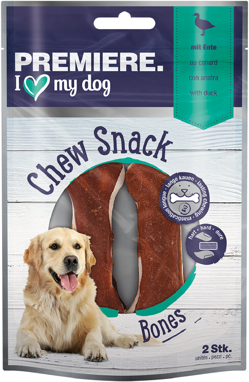 PREMIERE Snacks PREMIERE Kauknochen mit Ente 2 Stück, 120 g