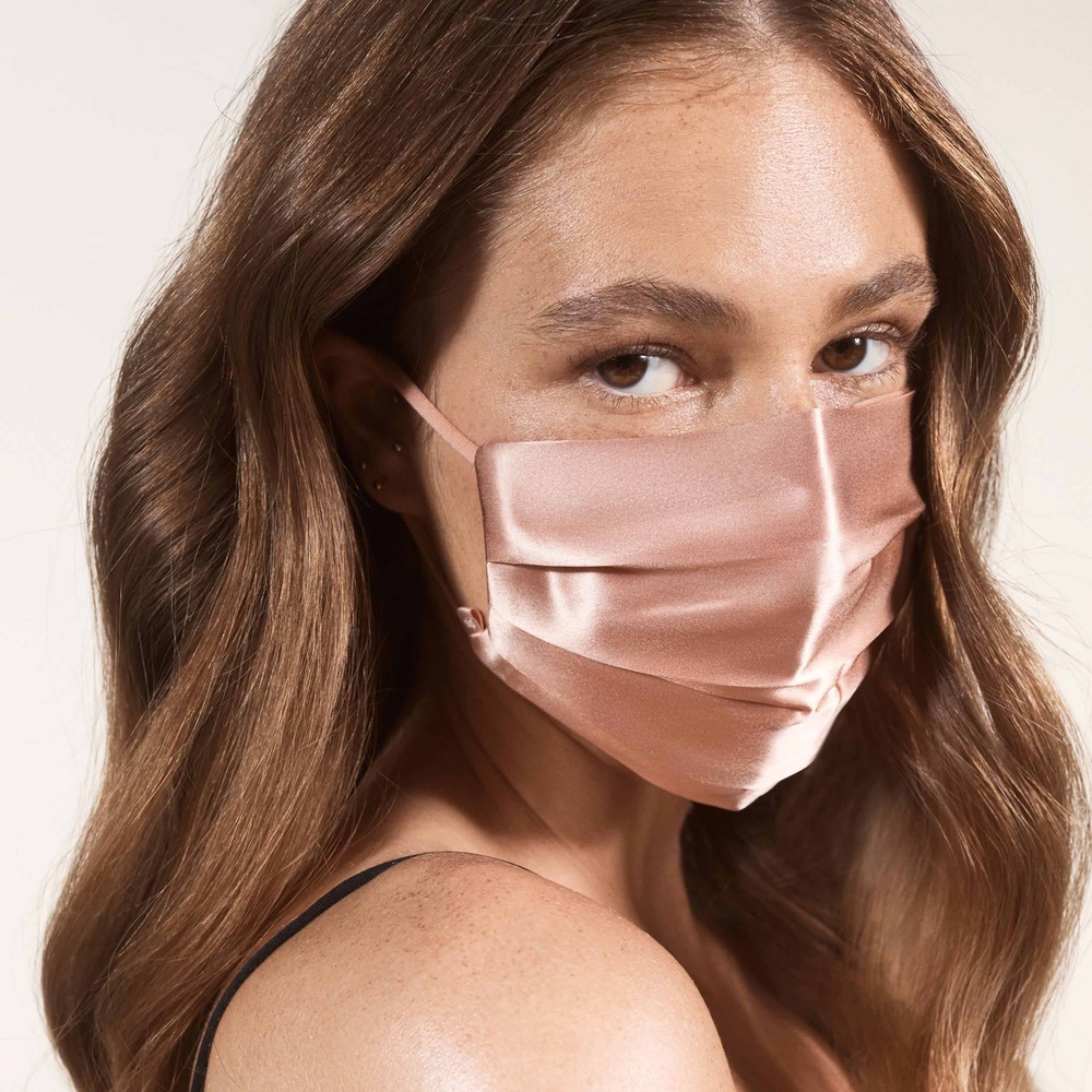 slip protection faciale pure soie slip - rose gold protections faciales