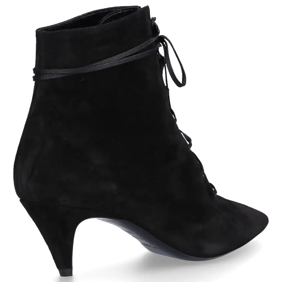 Saint Laurent - Stiefeletten KIKI 55 Veloursleder - schwarz
