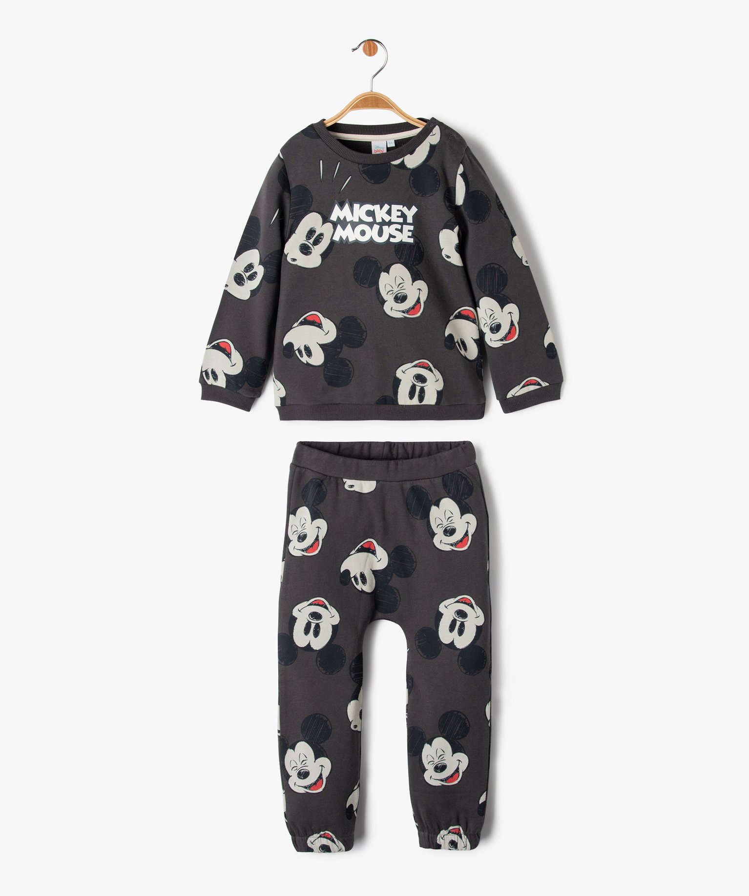 Ensemble 2 pièces à motifs Mickey bébé Garçon - DS ... gris fonce | GEMO