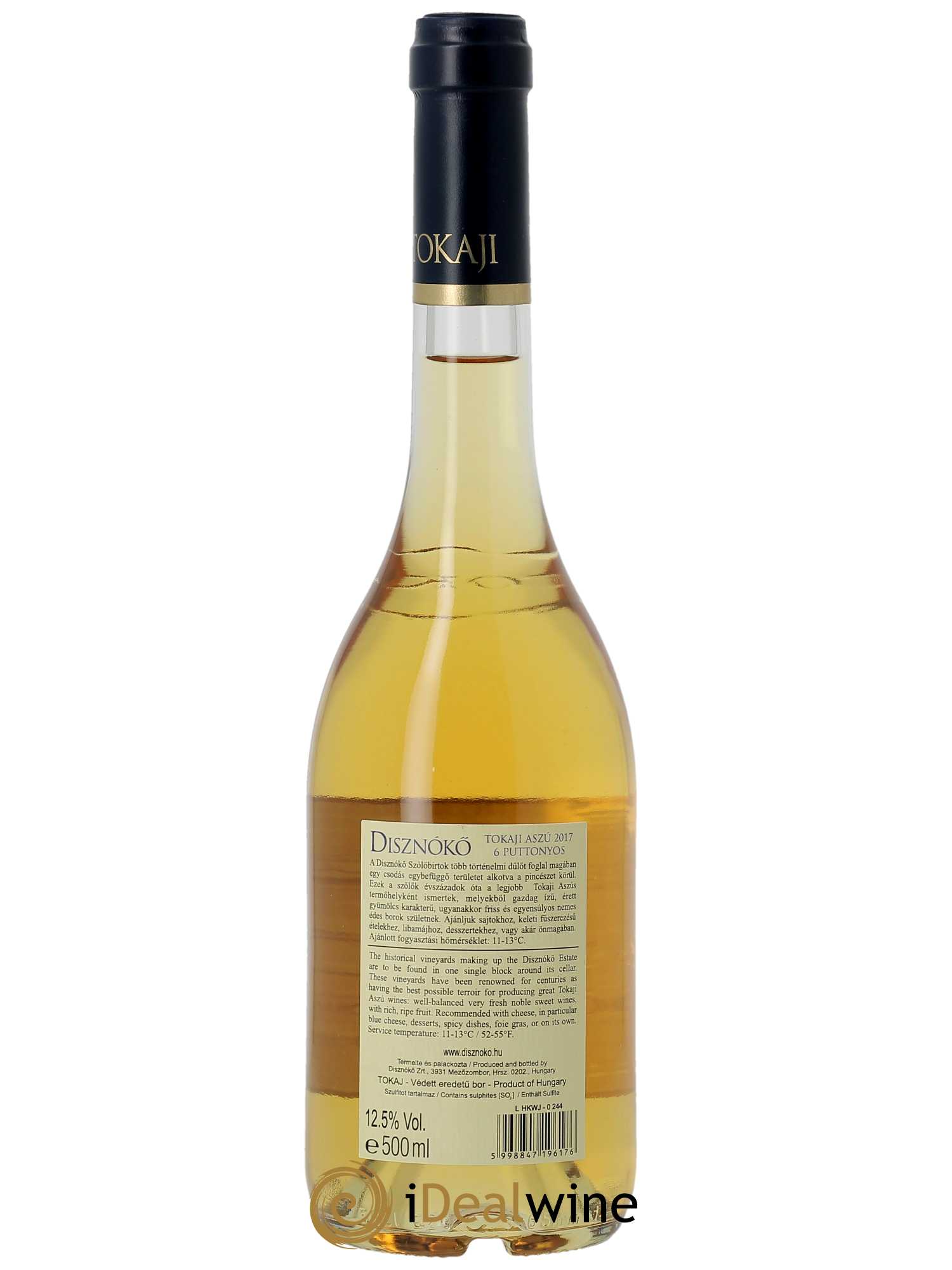 Tokaj Discovery of the Geat Vintages of Tokaji N°2 Disznoko (Domaine)  2017 - Lot de 3 Bouteilles