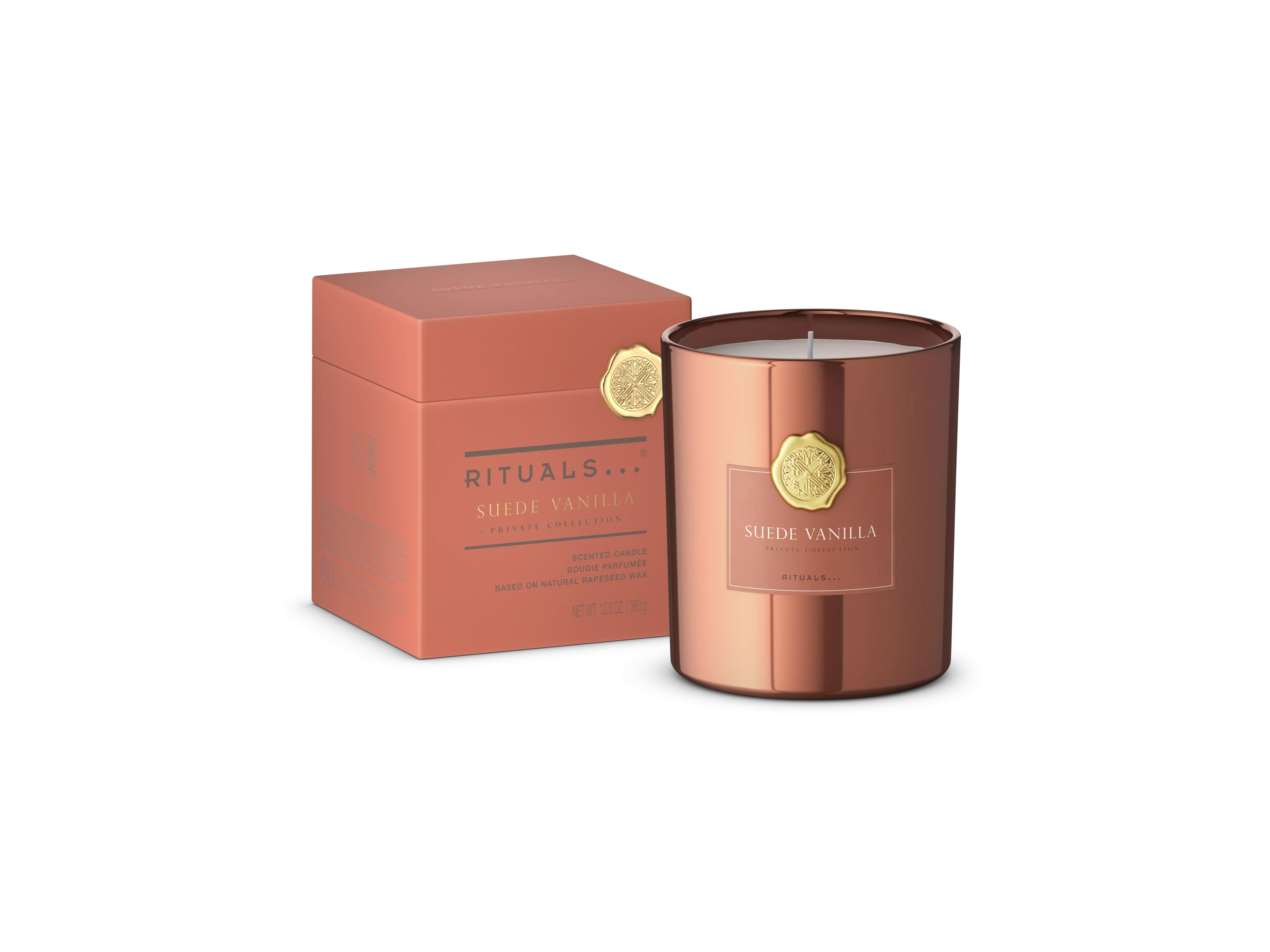 Bougie parfumée à la vanille et au daim