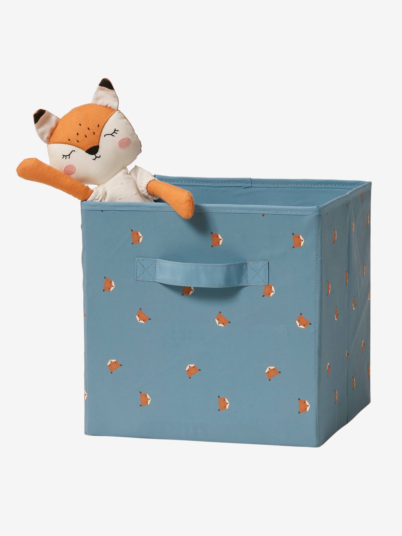 Vertbaudet 3er-Set Kinderzimmer Aufbewahrungsboxen BABY FOX - pack blau