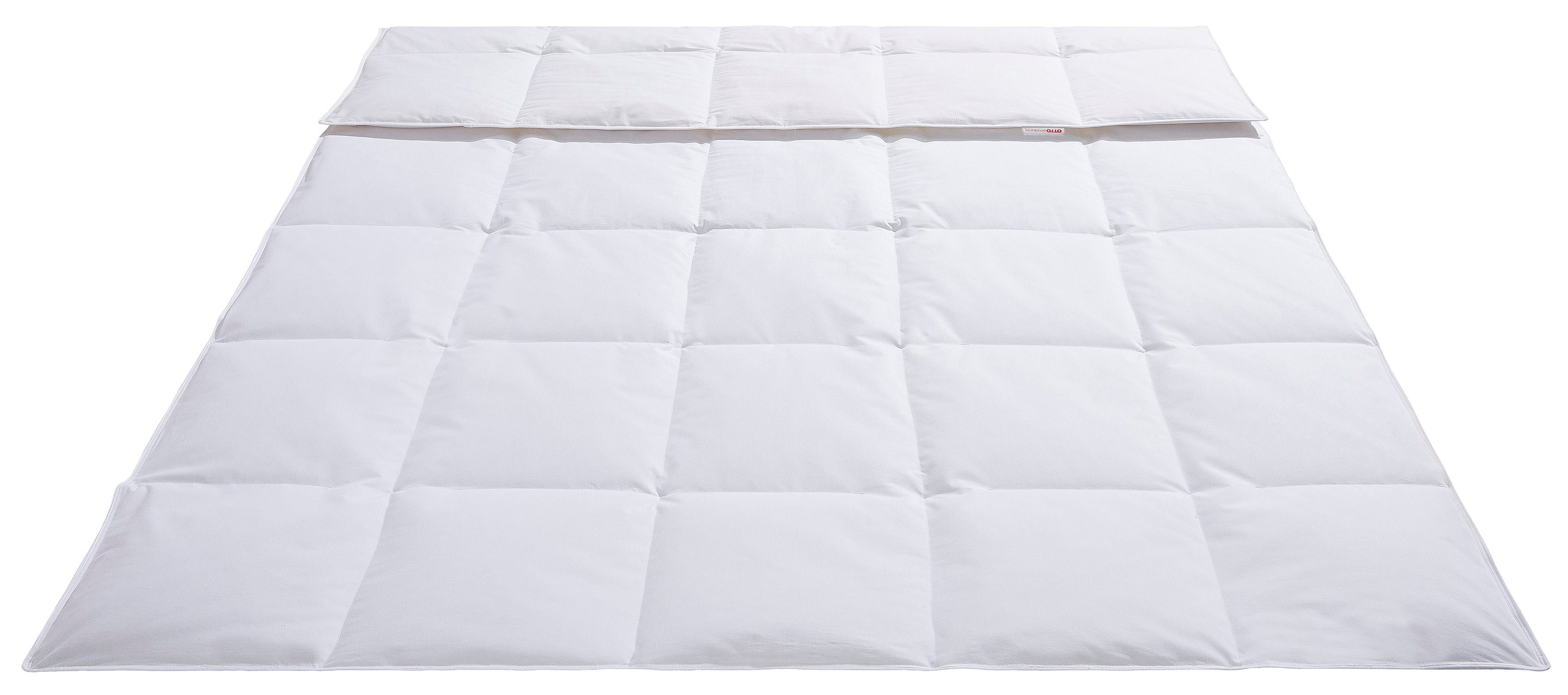 Daunenbettdecke + Federkissen, Jannika, OTTO products, Füllung: 80% Daunen, 20% Entenfeder, Bezug: 100% Baumwolle, plastikfreie Verpackung!