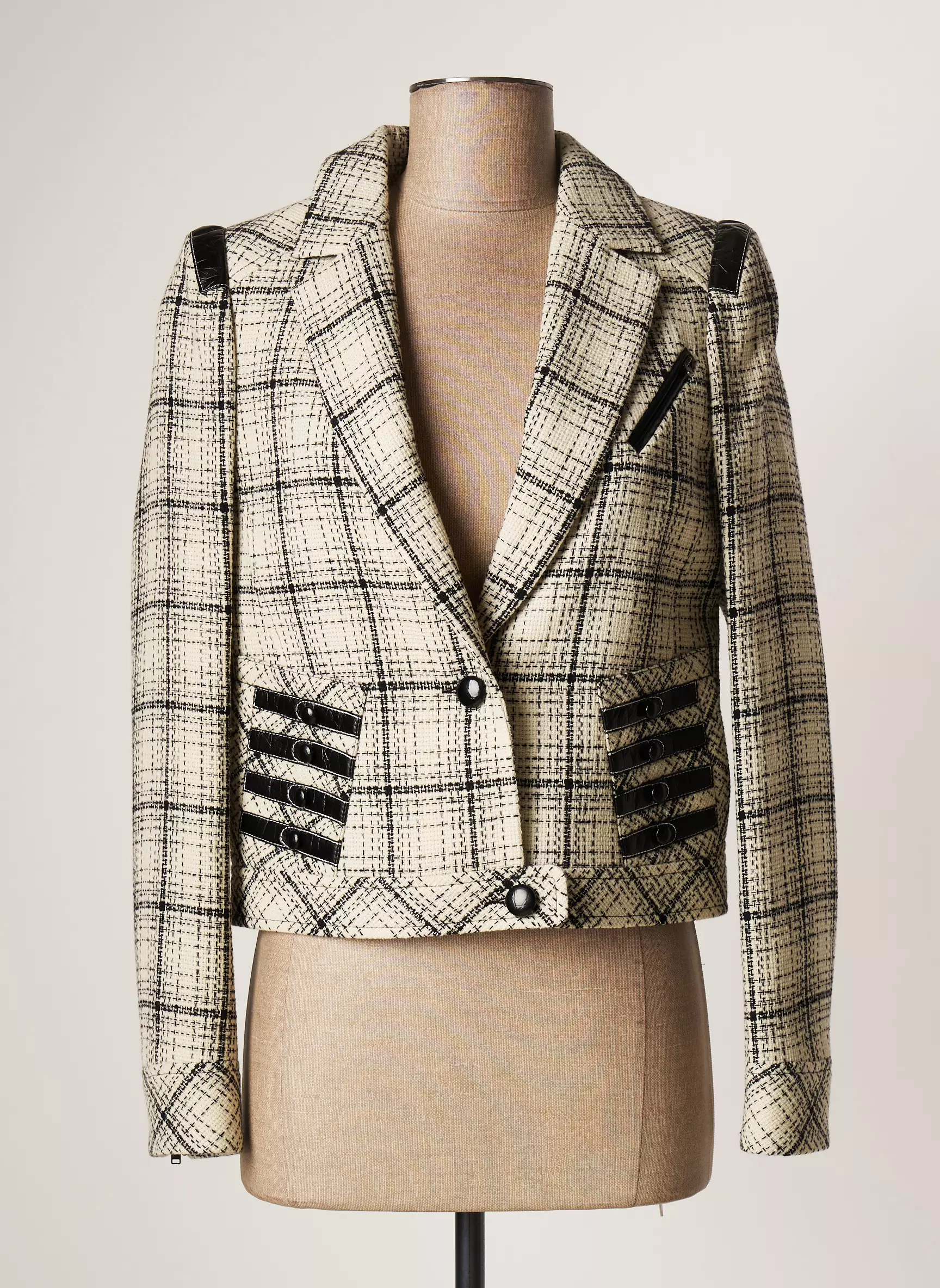 Lauren Vidal Vestecasual Femme couleur blanc