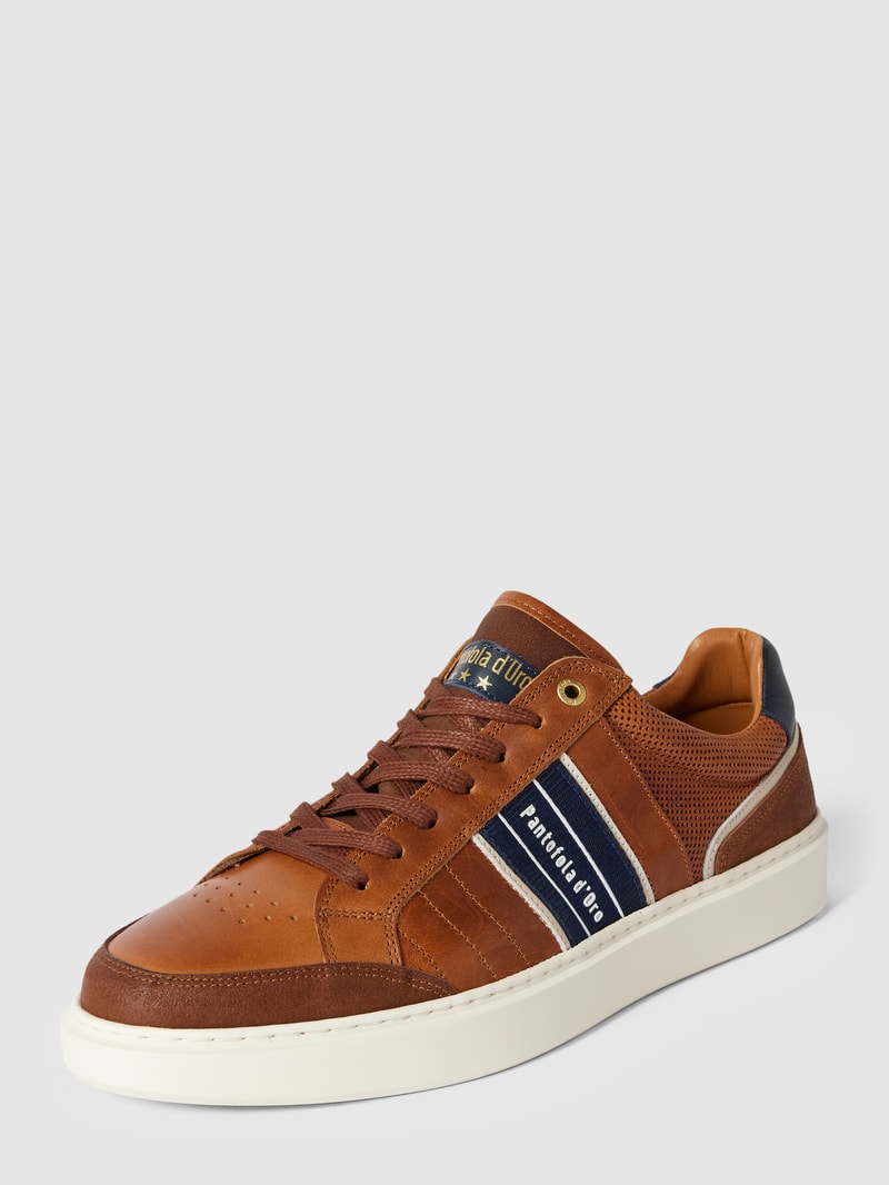 Sneaker aus Leder Modell 'LACENO UOMO' in cognac