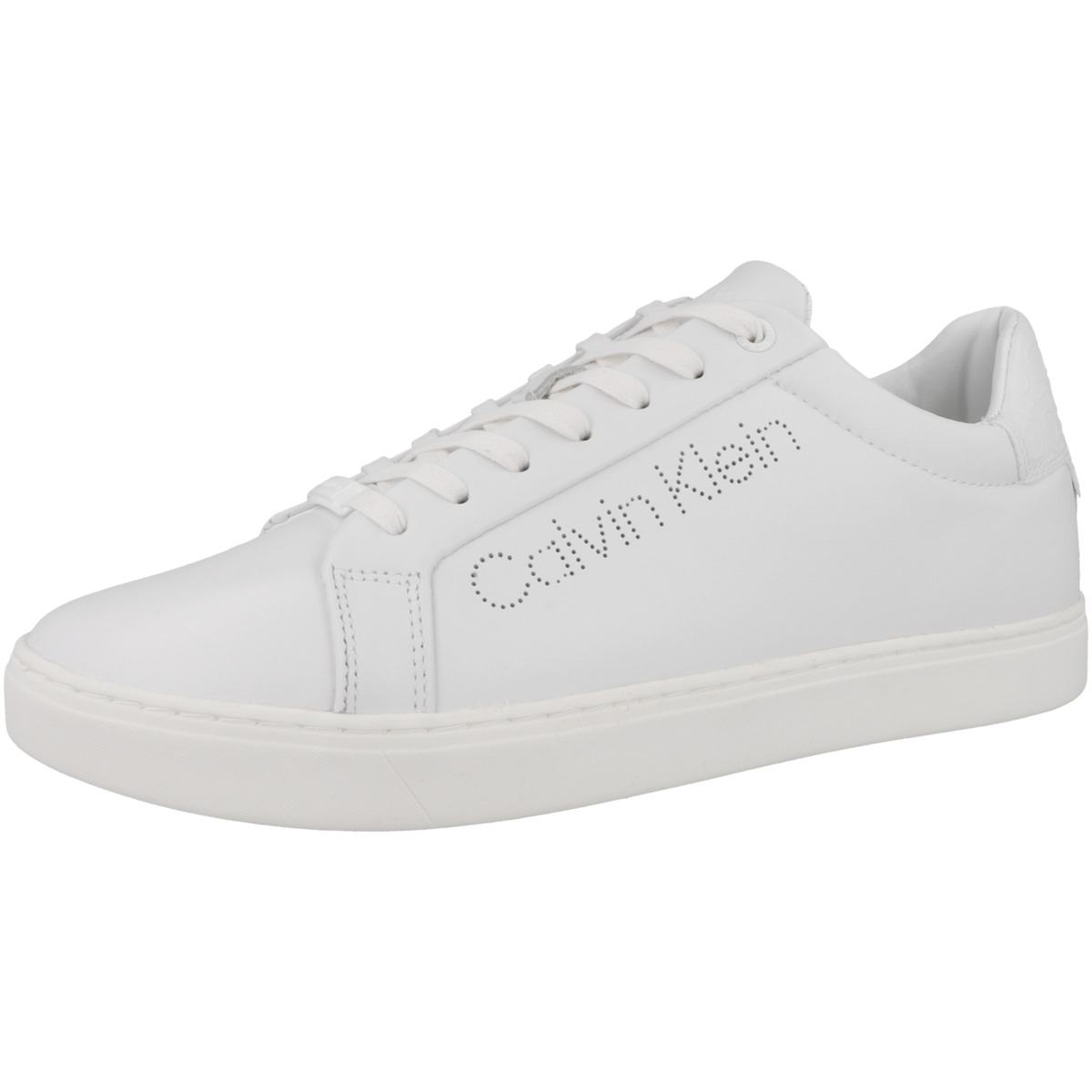 Calvin Klein Cupsole Lace Up Perf Sneaker Low weiss