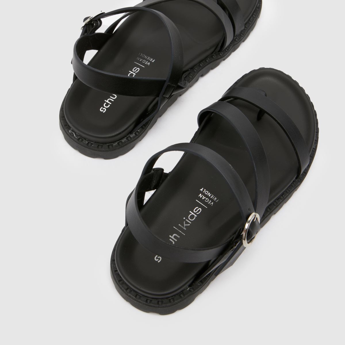 Schuh fekete trula pántos lányka junior szandál