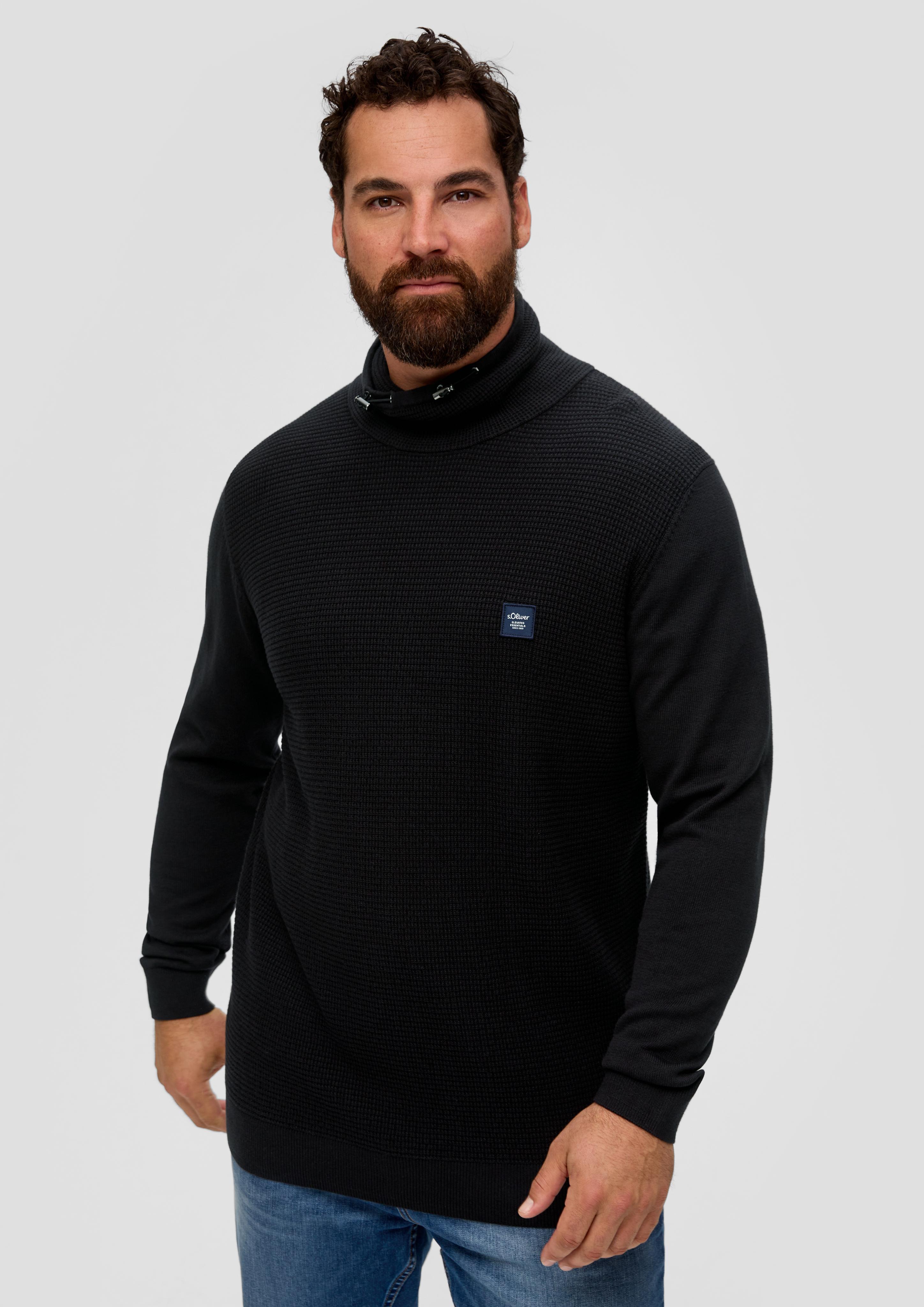 Strickpullover mit Jersey-Ärmeln  2143414-9999