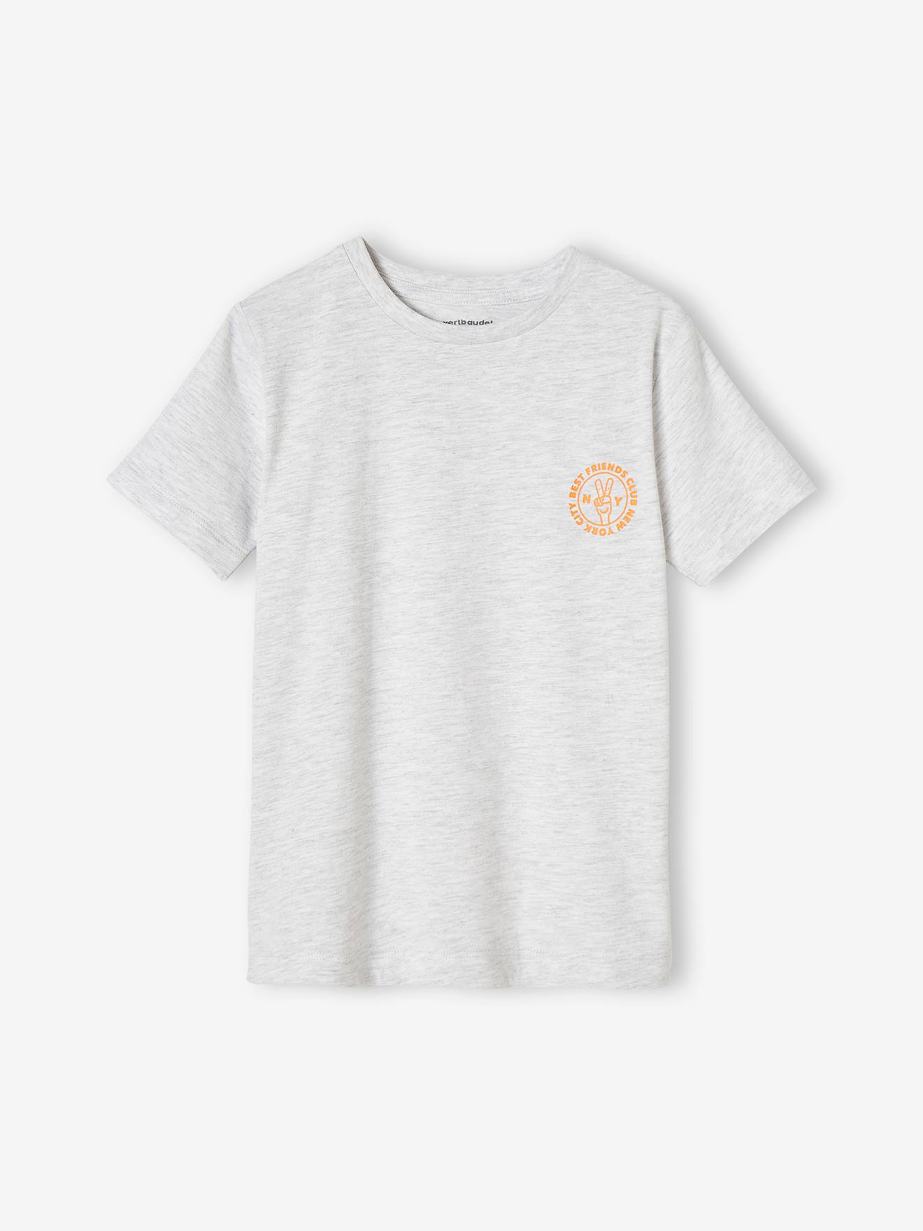 Lot de 3 T-shirts Basics garçon manches courtes lot mastic