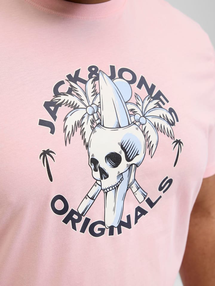 JACK & JONES PLUS T-shirt in Tickled Pink günstig kaufen