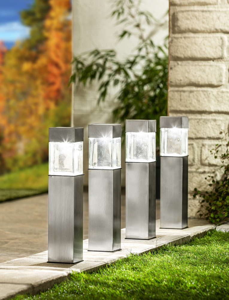 EZSolar LED-Solar-Gartenlampe - 4er Set