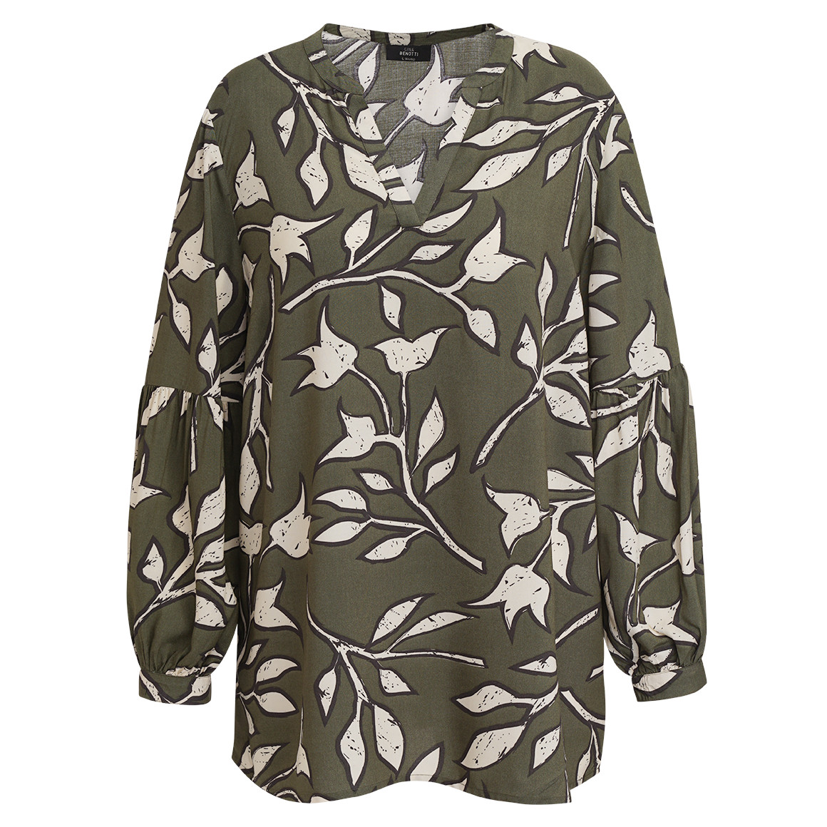 Damen Bluse mit floralem Allover-Motiv