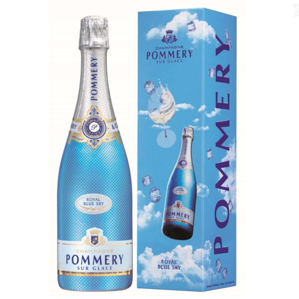Royal Blue Sky - Étui Champagne Pommery