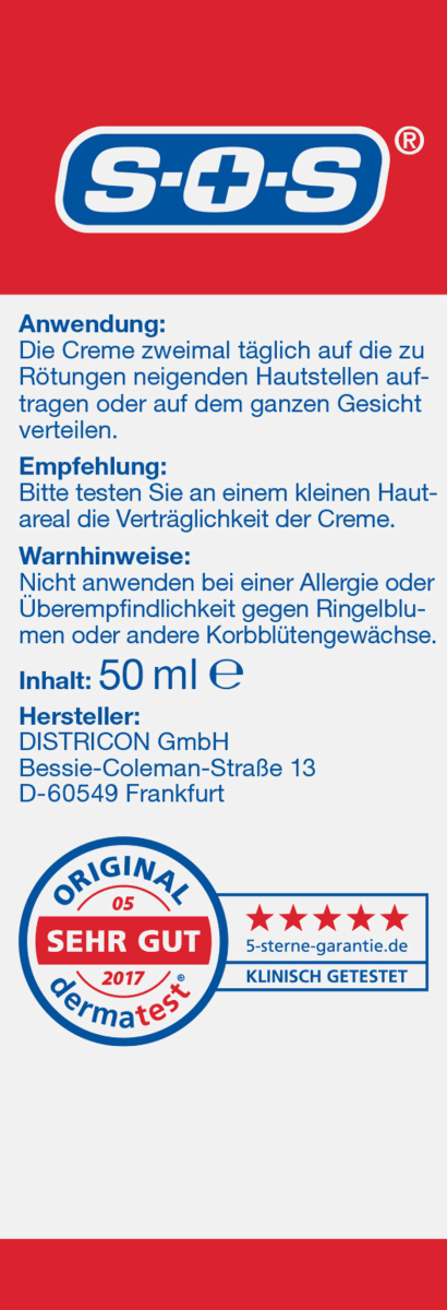 Anti Rötungen Gesichtscreme, 50 ml