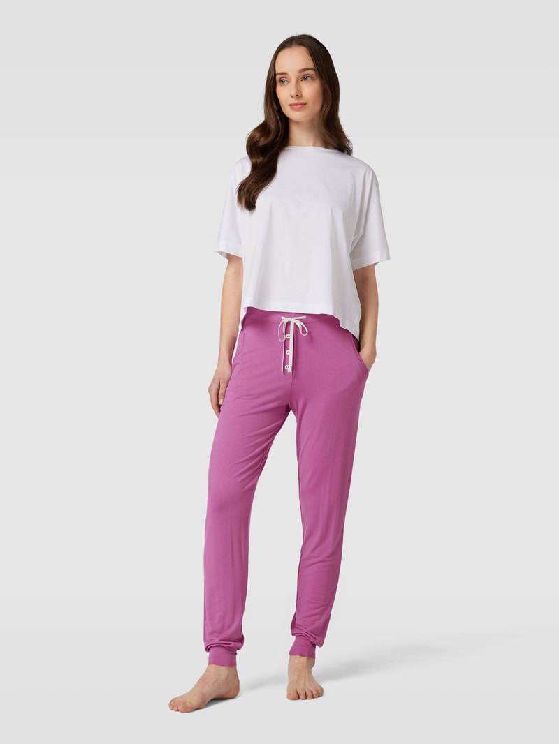 Pyjamahose mit Tunnelzug Modell 'Viola' in pink