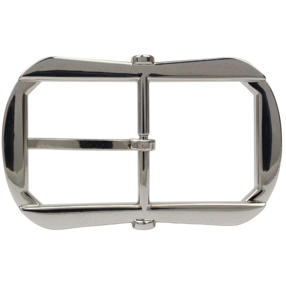BELTINGER Gürtelschnalle Delux Double 4,0 cm - Gürtelschließe 40mm - Dorn-Schließe - Gürtel bis