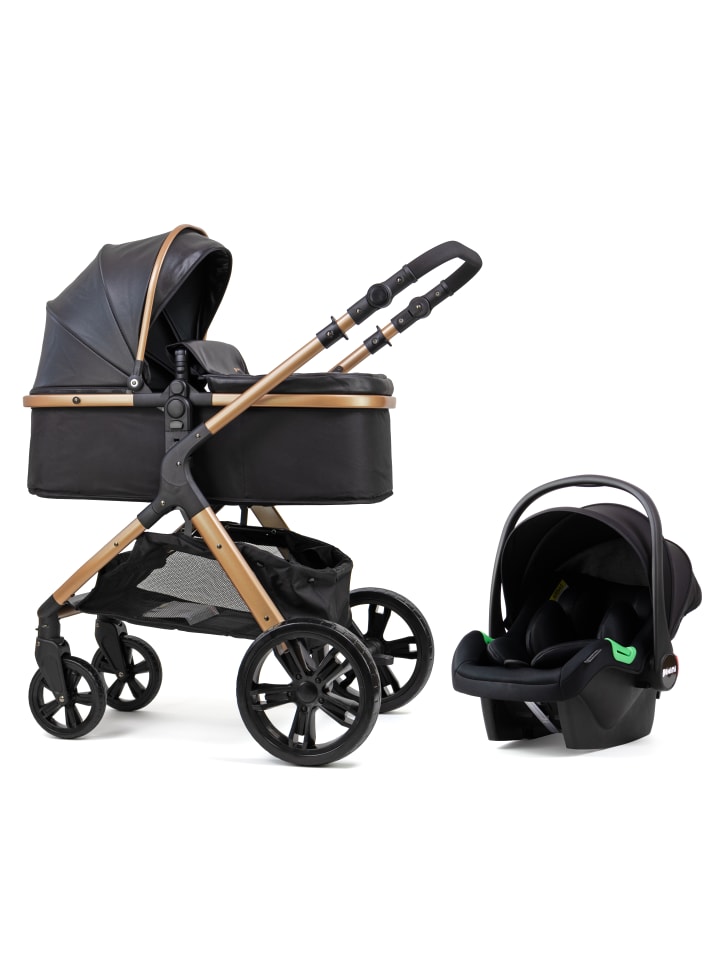 PIXINI Arizona Kinderwagen Set 3in1 gold/schwarz günstig kaufen onesize