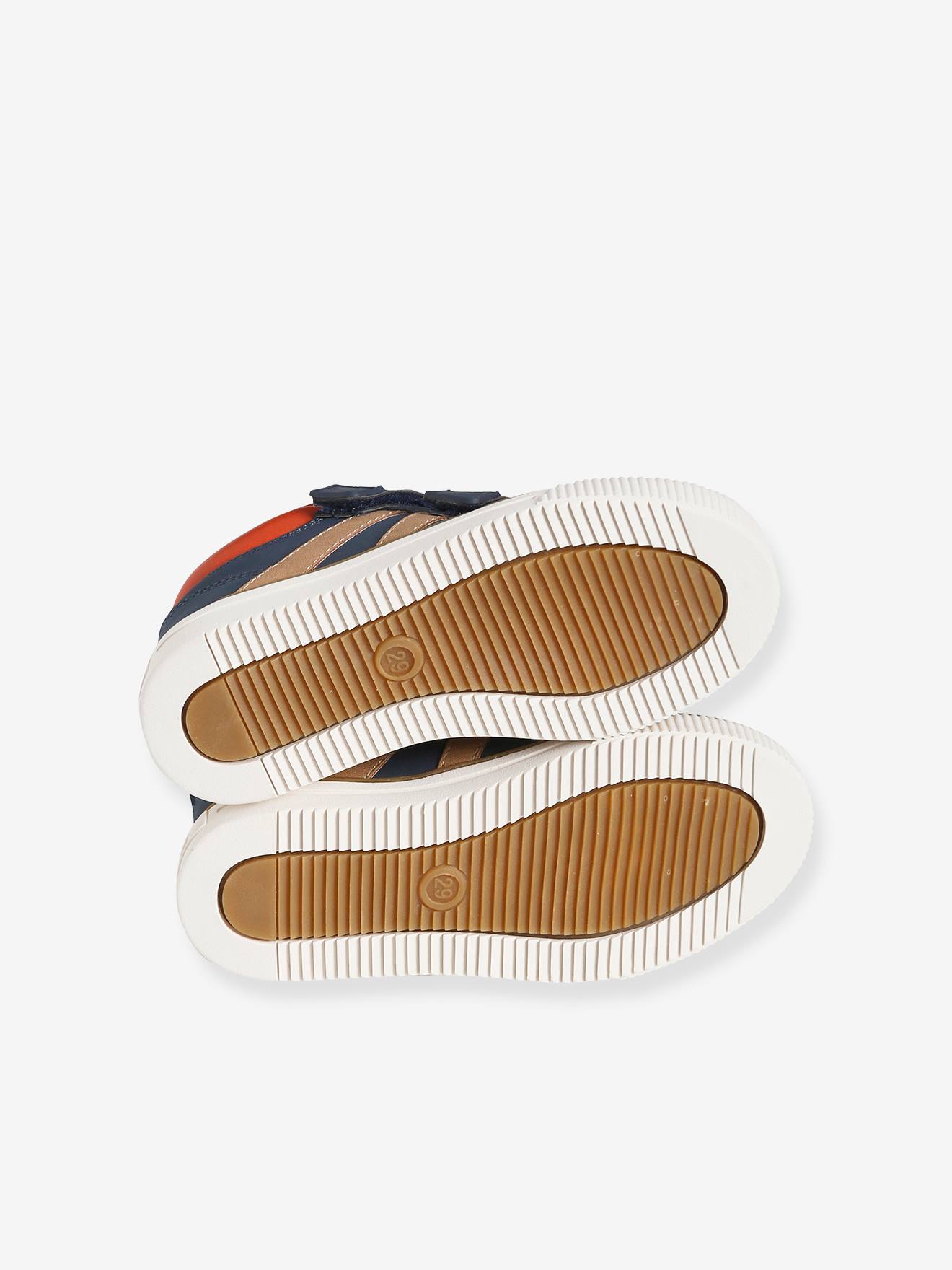 Vertbaudet Hohe Jungen Sneakers, Klettverschluss - marine