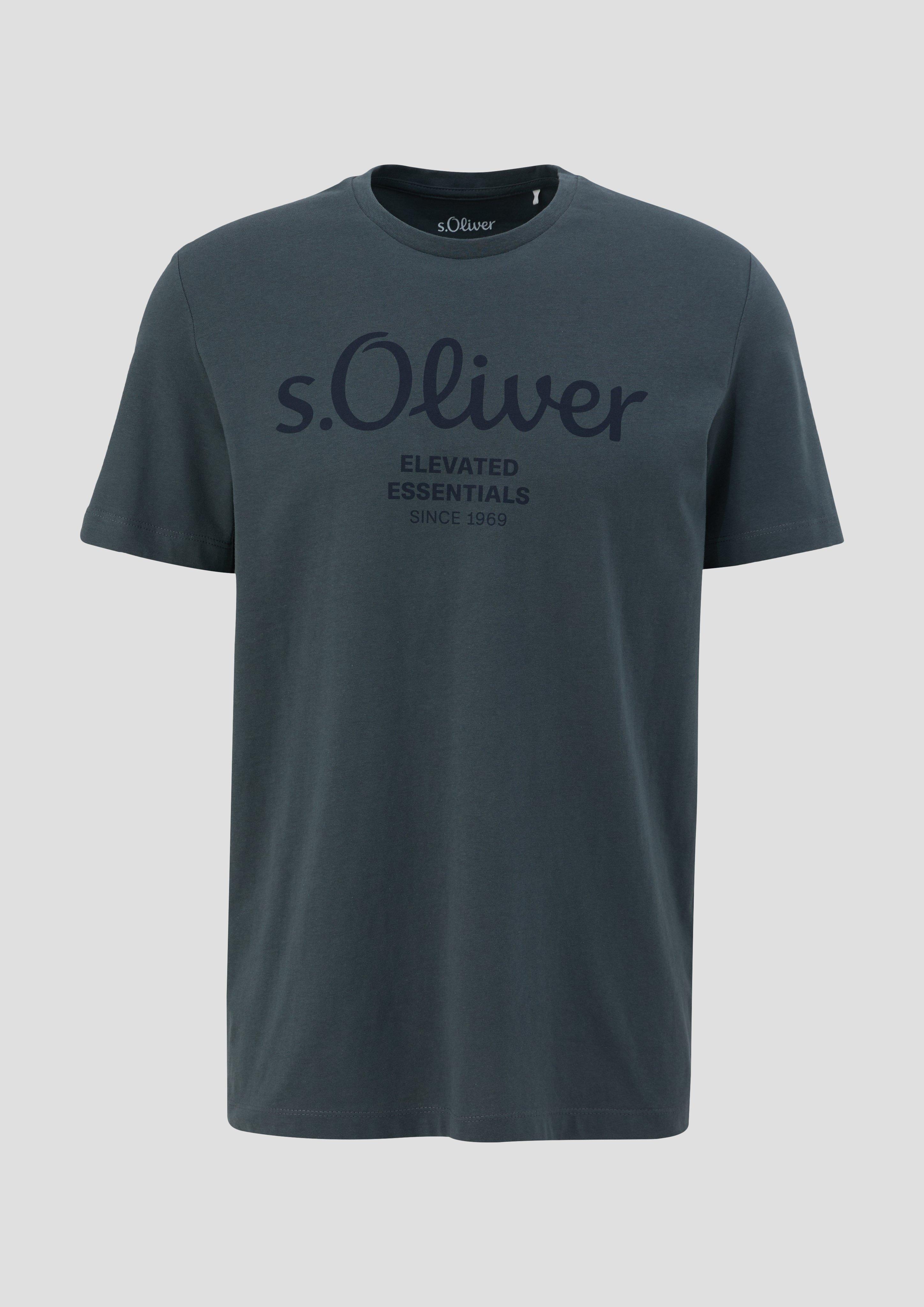 T-Shirt mit Label-Print  2139909-95D2