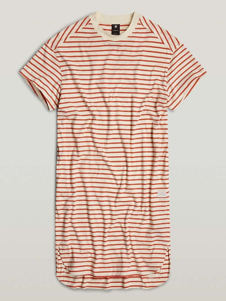 G-Star Kleid in Creme/ Rot günstig kaufen