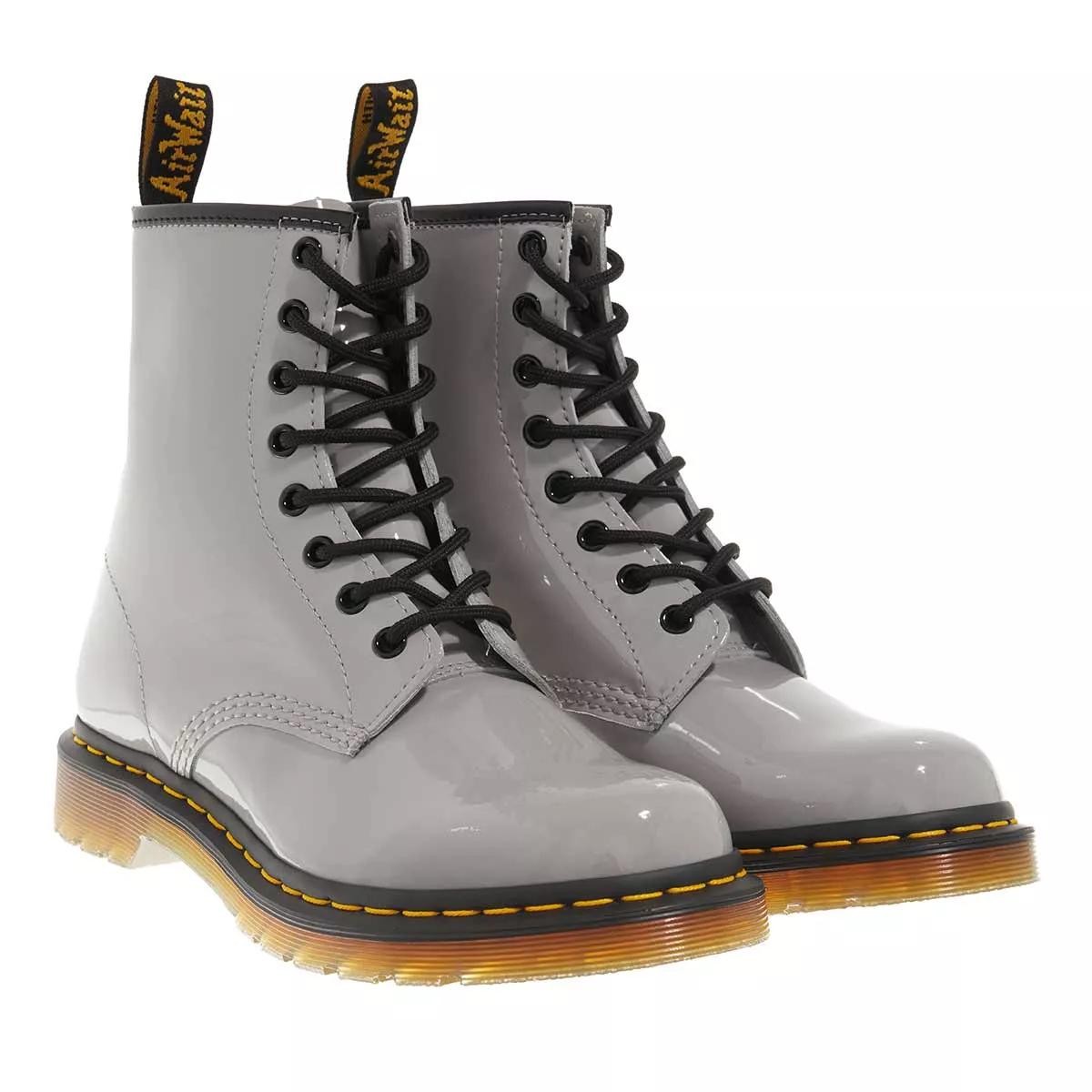 DR. MARTENS Stiefeletten grau Schnürstiefel