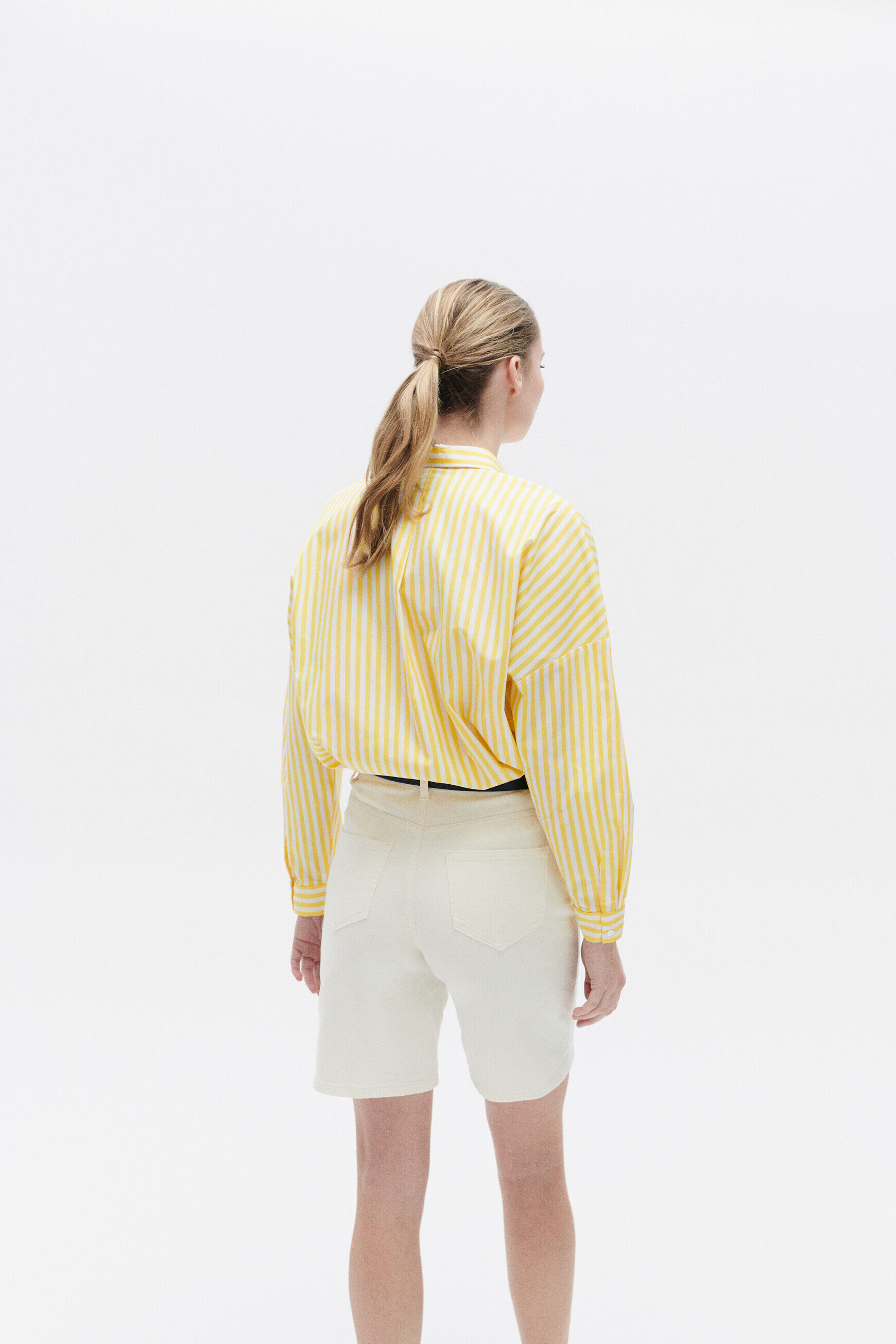 Chemise claudine jaune femme