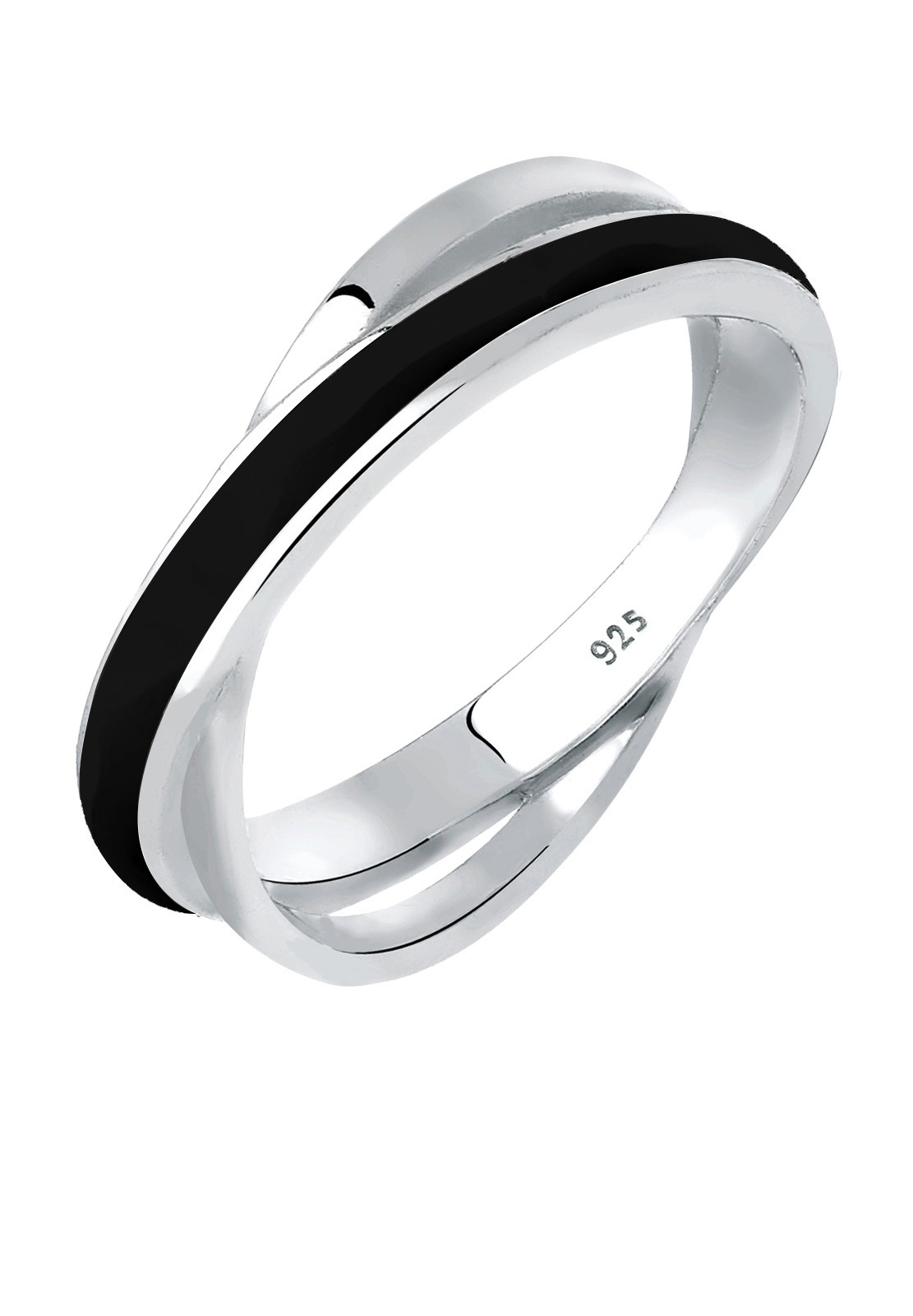 Elli Chaqueta moderna para mujer con esmalte blanco en plata de ley 925