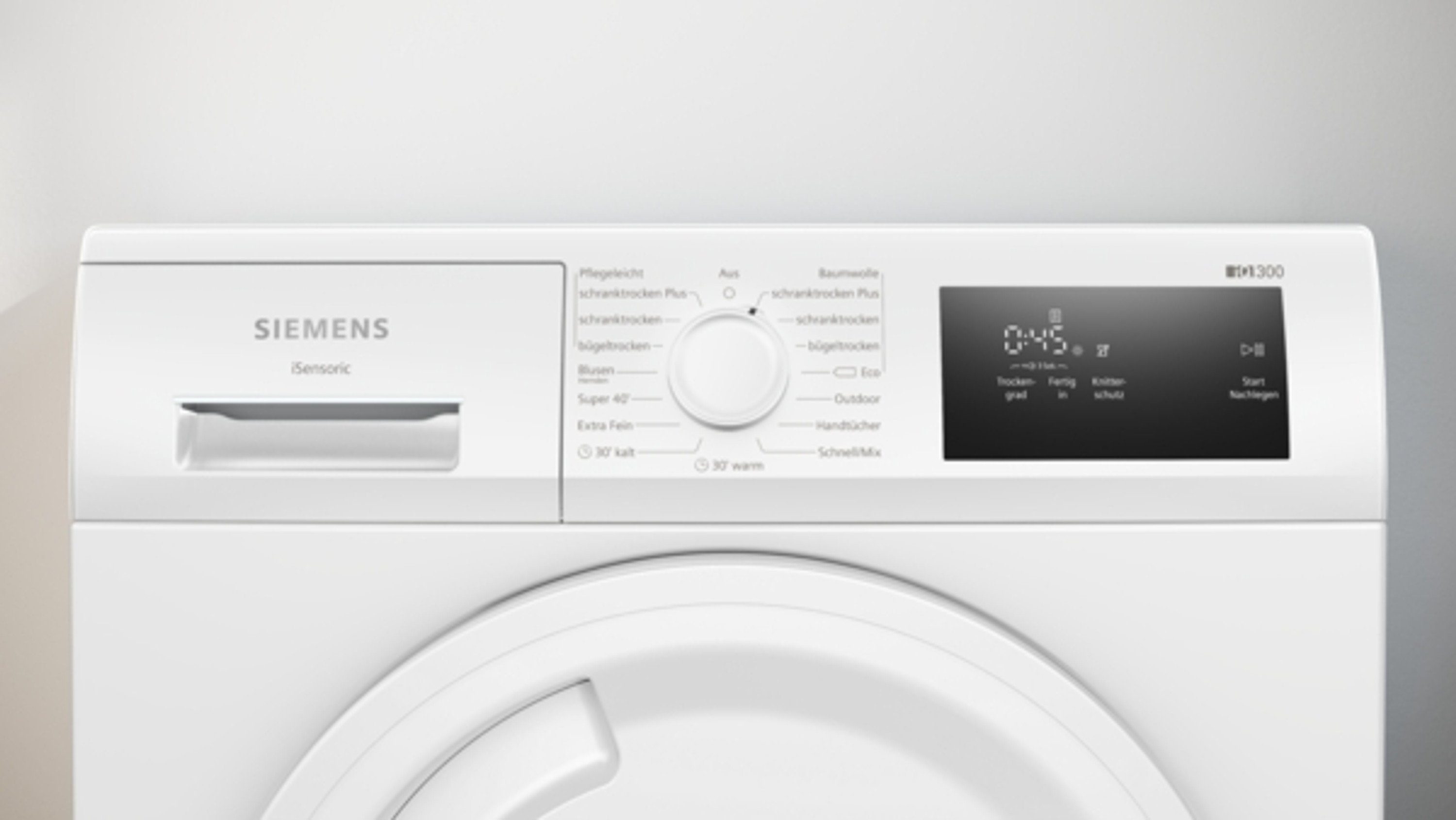 SIEMENS Wärmepumpentrockner WT43H003, 7 kg, Freistehend, 7 kg, Weiß
