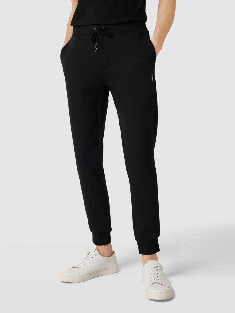 Sweatpants mit elastischem Bund Modell 'ATHLETIC' in schwarz