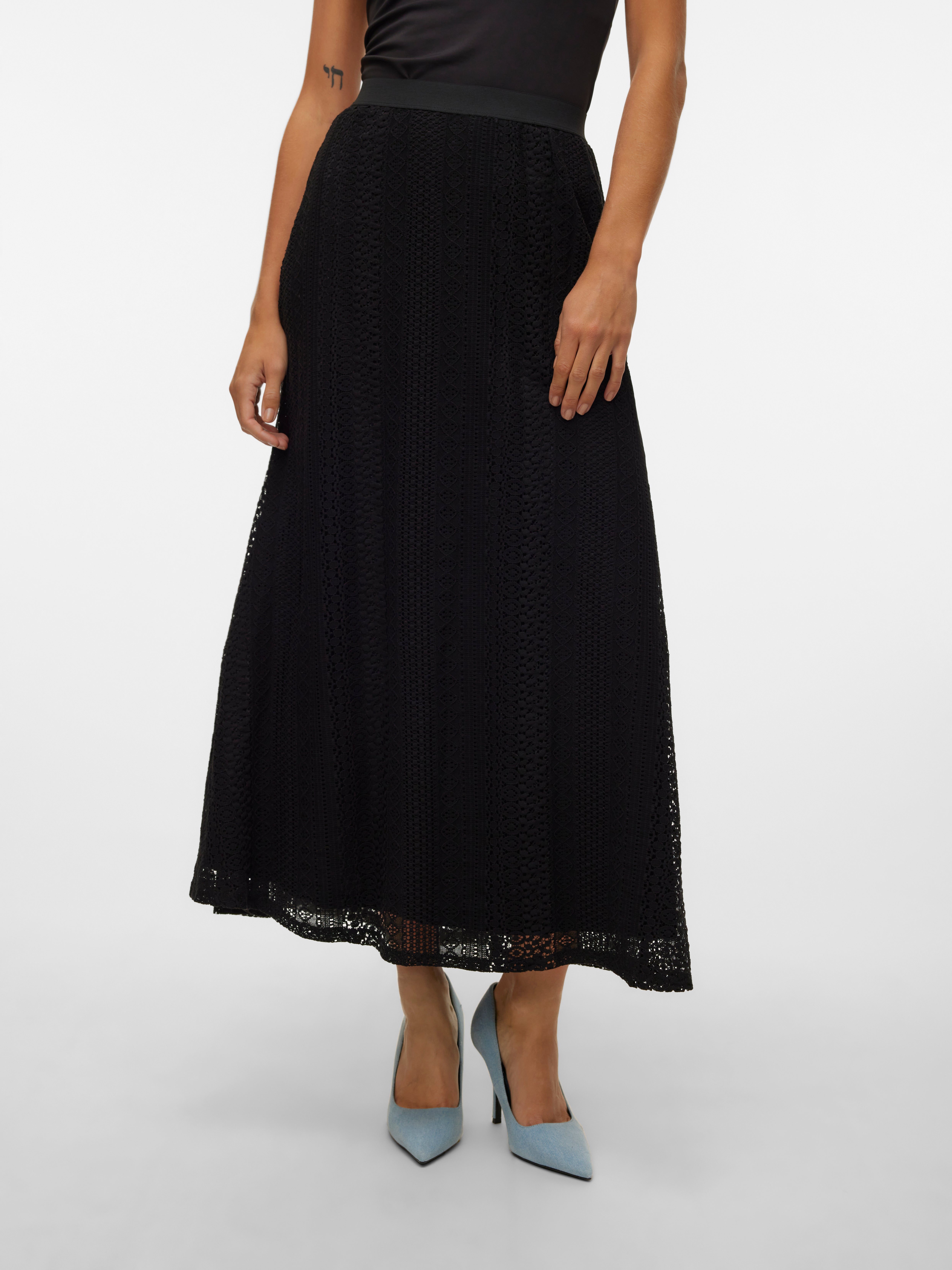 VMHONEY Hohe Taille Langer Rock