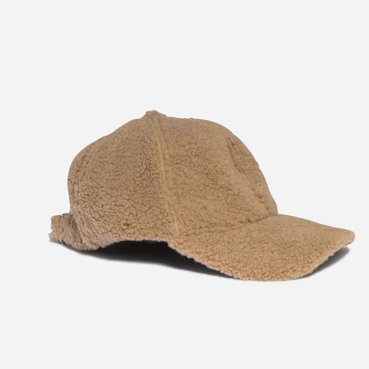 Casquette TEXTO beige en sherpa