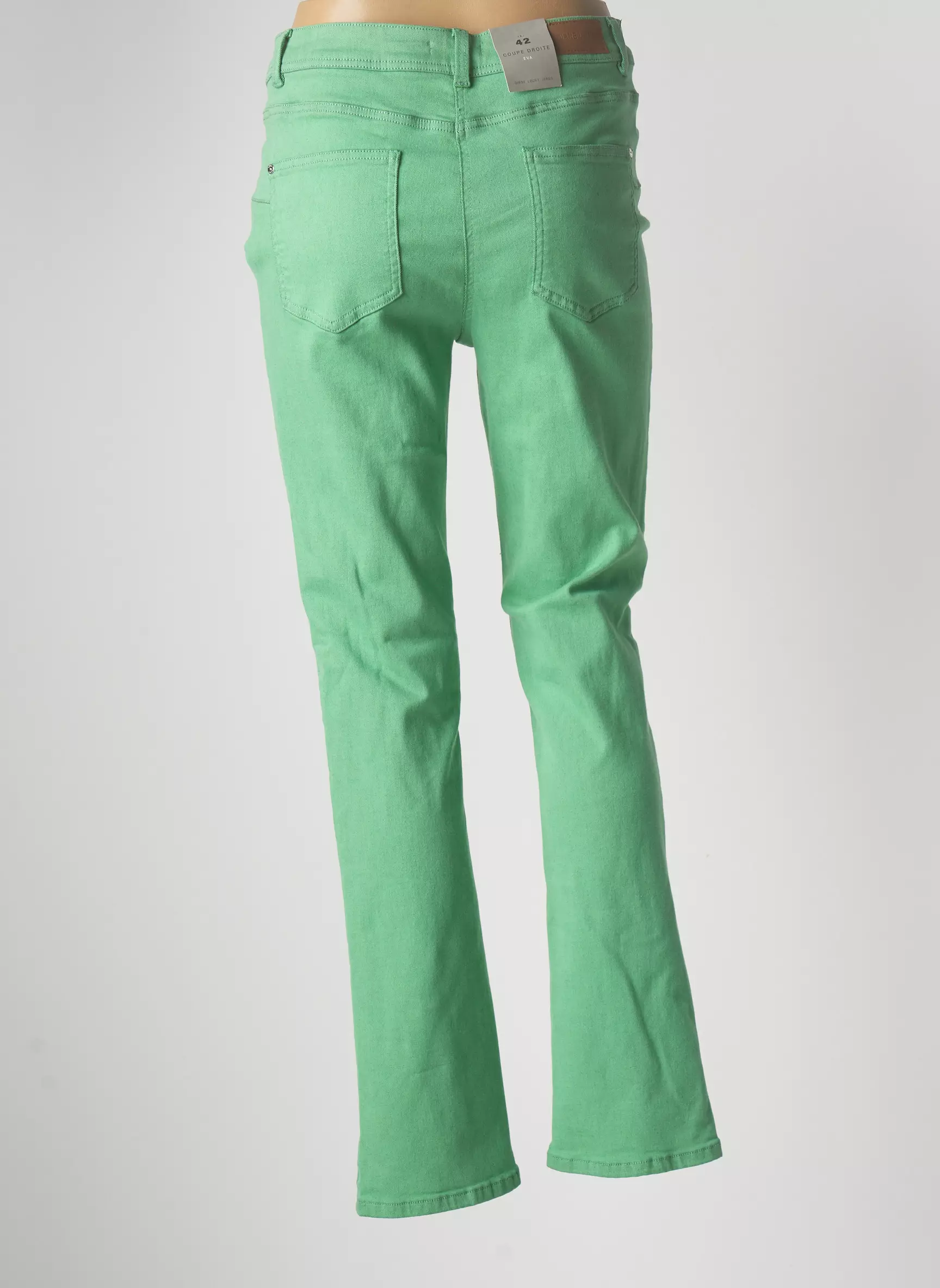 Diane Laury Pantalons Droits Femme couleur vert