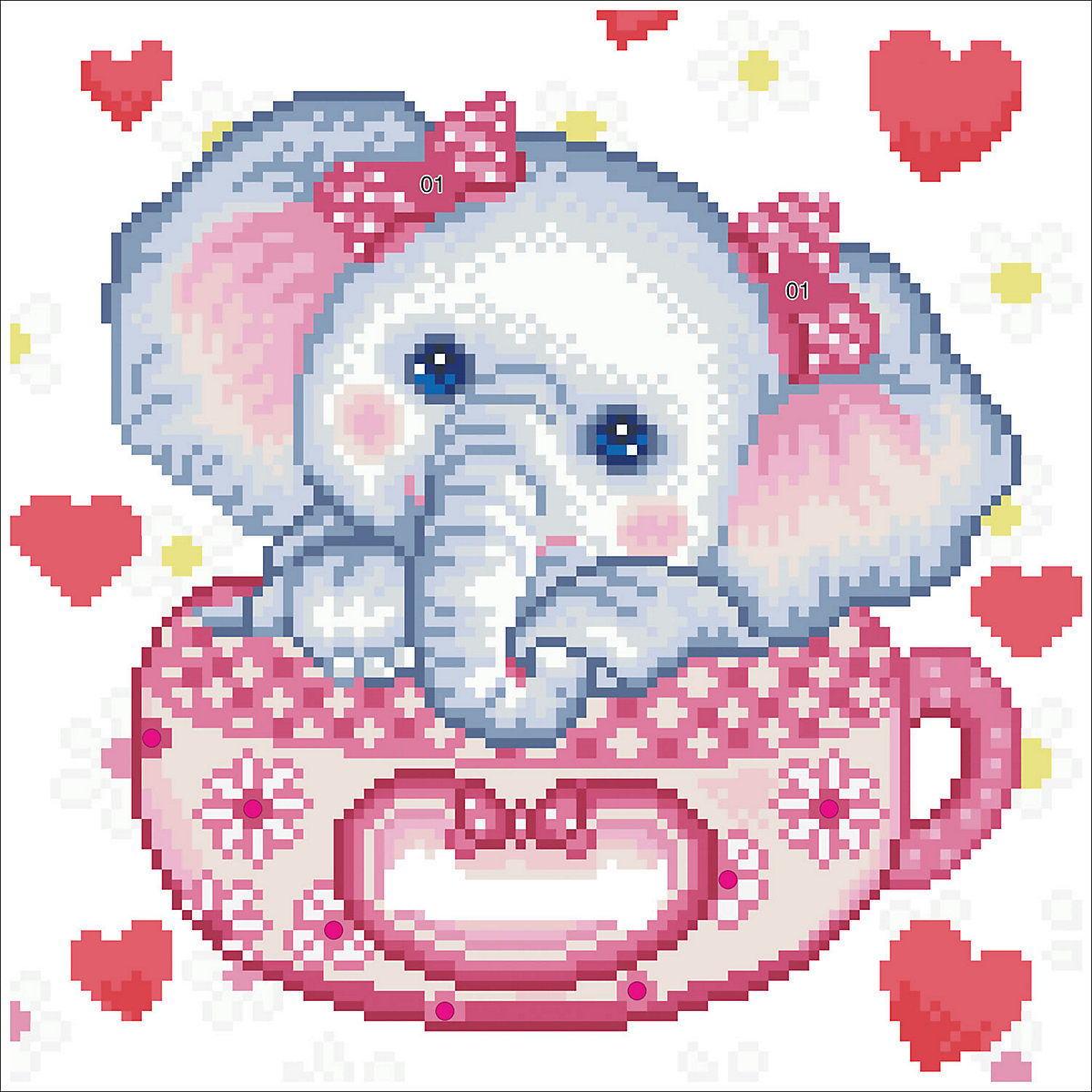 DIAMOND DOTZ® Original Diamond Painting "Charity“ 30 x 30 cm ab 8 Jahren (DD5.073)