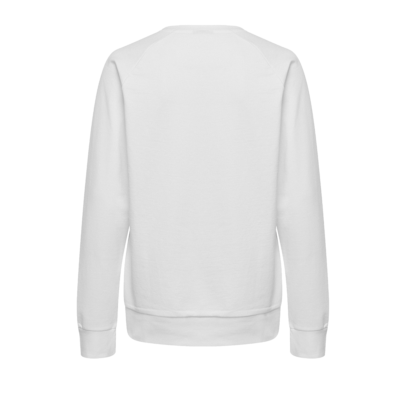 Hummel Cotton Logo Sweatshirt Damen Weiss F9001