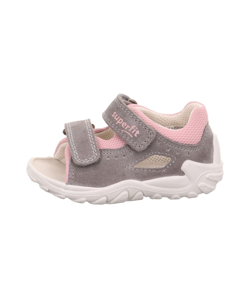 superfit Lauflernsandale FLOW in Grau/Rosa günstig kaufen