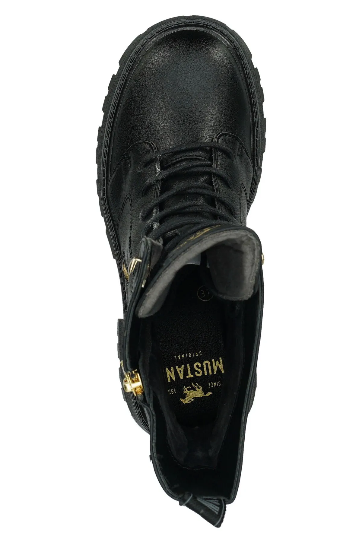 Mustang  Stiefelette - Schwarz - Blockabsatz